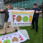 East Brighton food coop vinyl banner